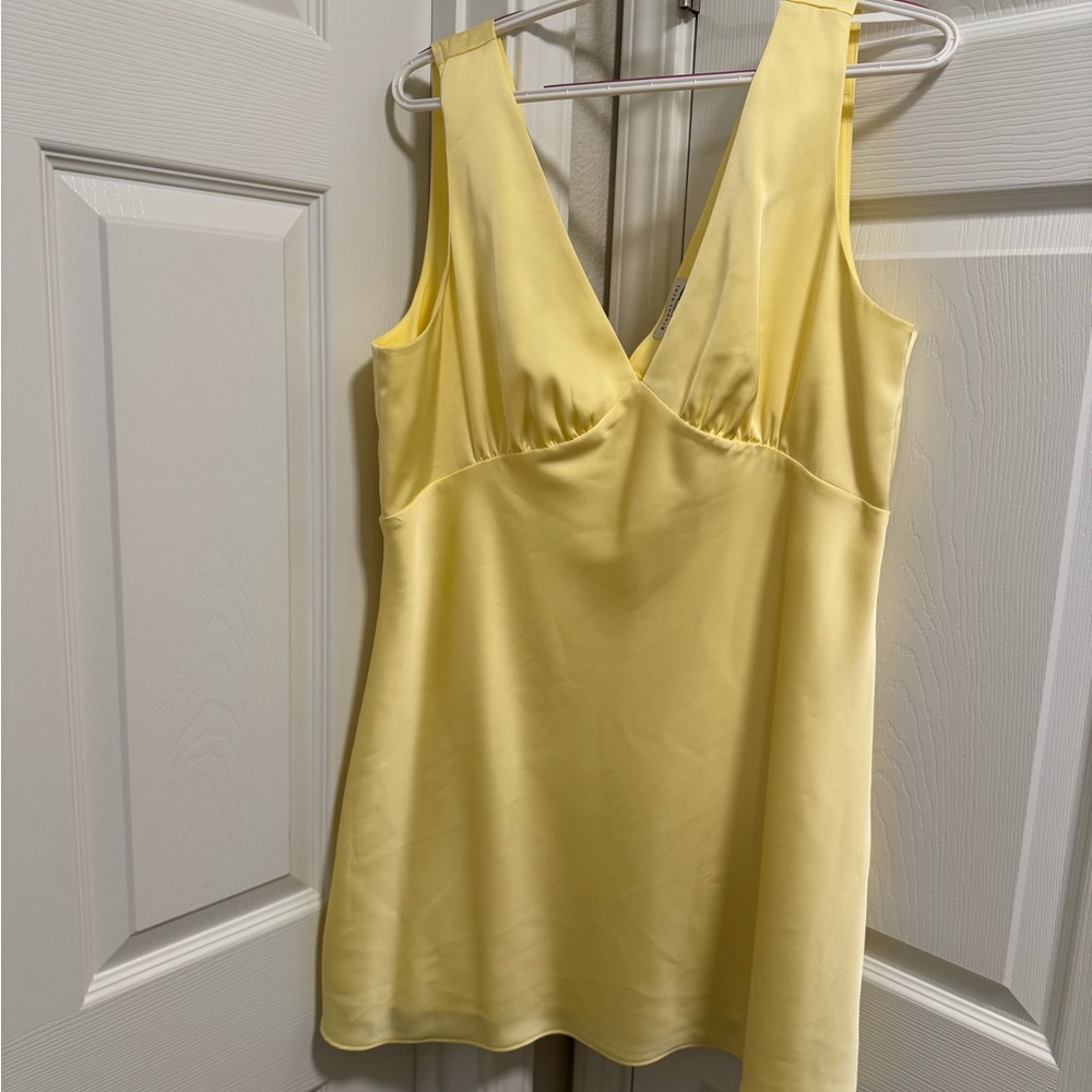 Gianni Bini Sunny Yellow V-Neck Blouse